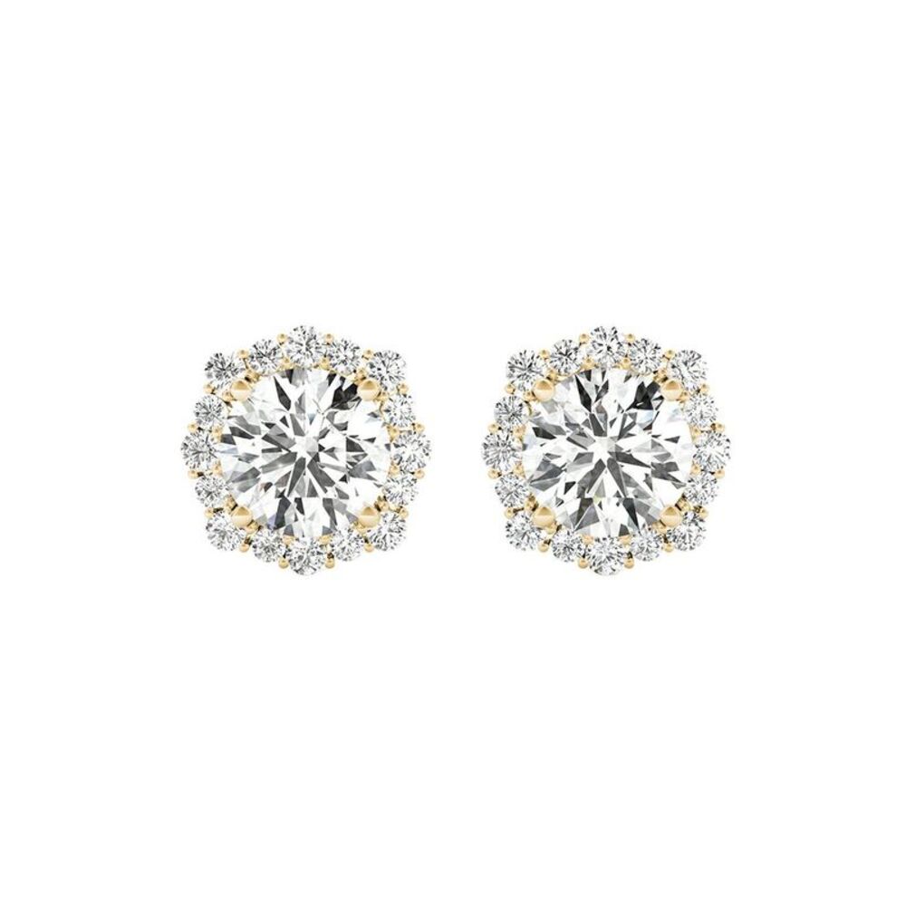 14K 0.75 Ct. Tw. Diamond Earrings